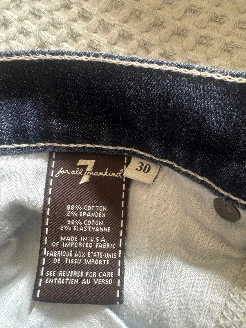 7 For All Mankind Dark Blue DOJO Jeans